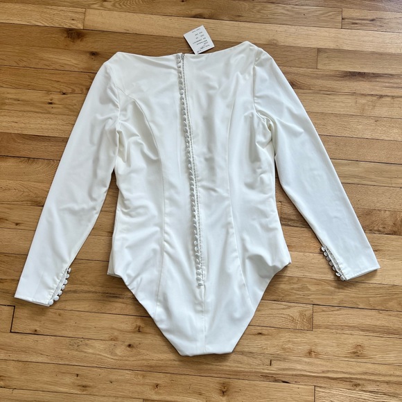 NWT Ivory Bridal Bodysuit - Picture 3 of 4